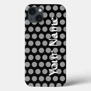 Black Moroccan Moods Dots iPhone 13 Case