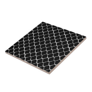 Black Moroccan Style Ceramic Tile