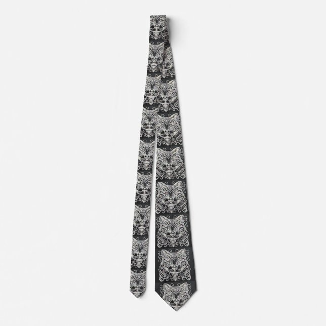 Black Mother of Pearl Tie (Back)