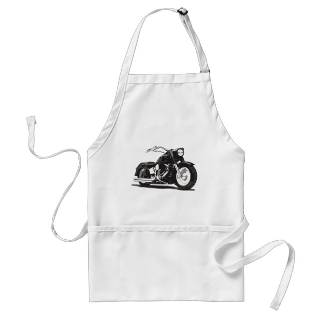 Black motorcycle standard apron (Front)