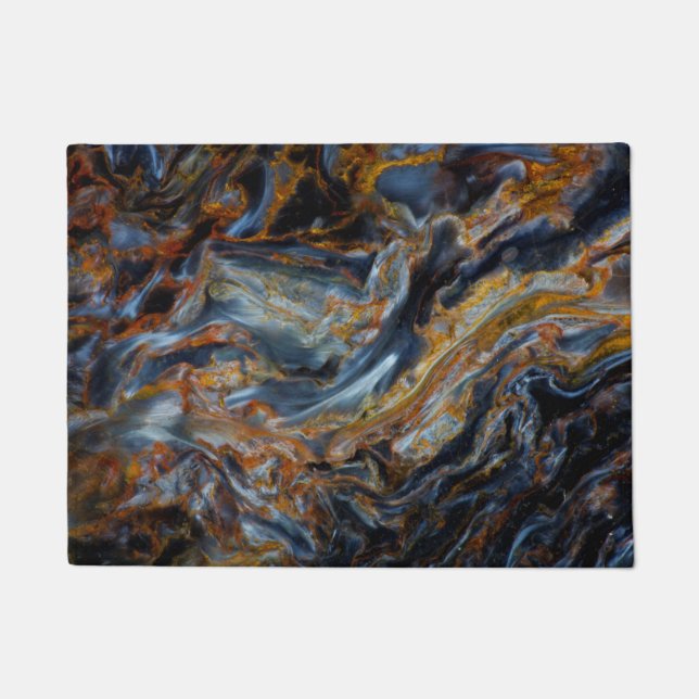 Black Mottled Pietersite Doormat (Front)