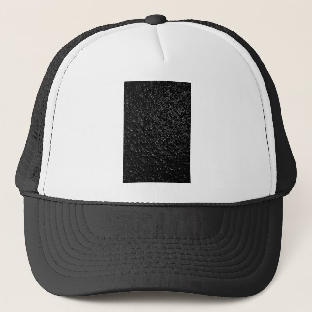 Black Mottled Texture Trucker Hat (Front)