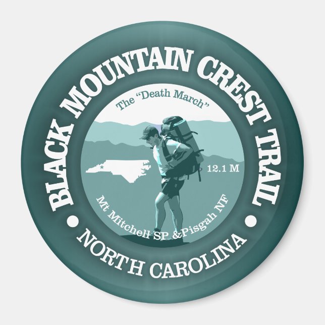 Black Mountain Crest Trail (T) Magnet (Front)
