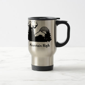 Black Mountain High Logo Silver Travel Mug