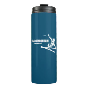 Black Mountain New Hampshire Skier Thermal Tumbler
