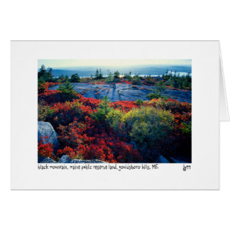 Black mountain photo card