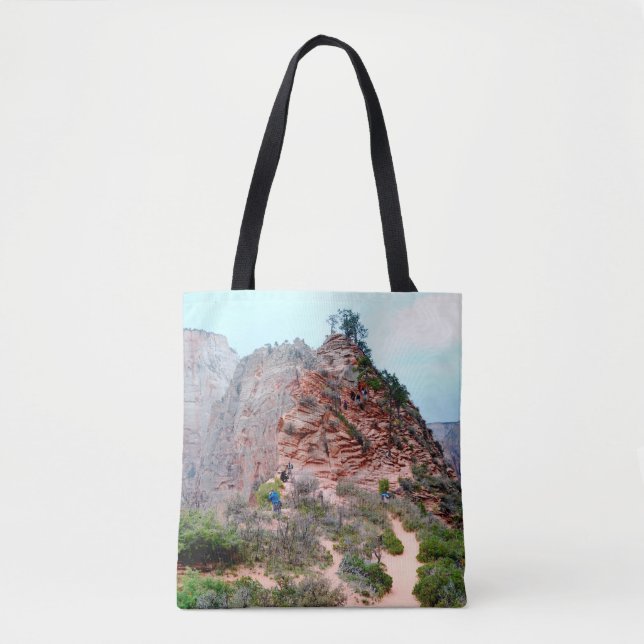BLACK MOUNTAIN UNDER CLEAR NIGHT SKY TOTE BAG (Front)