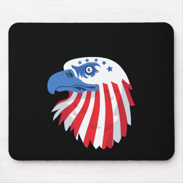 Black mouse pads merorial day (Front)