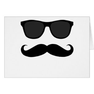 Black Moustache and Sunglasses Humour Gift
