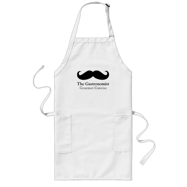 Black Moustache Custom Chef Apron (Front)