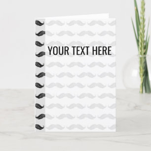 Black Moustache Drawing Pattern Announcement