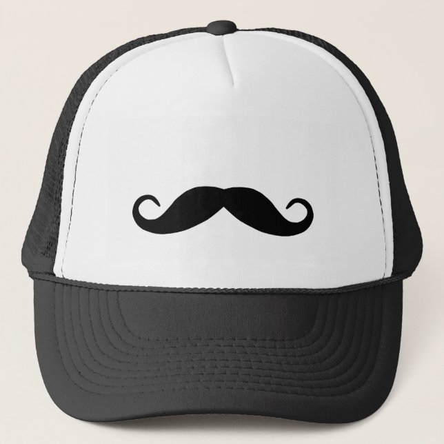 Black Moustache Hat (Front)