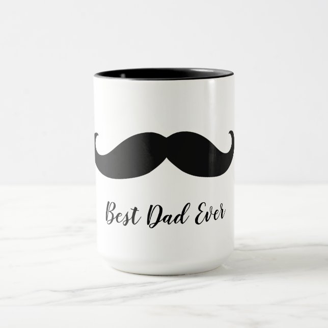 Black Moustache  Mug (Center)