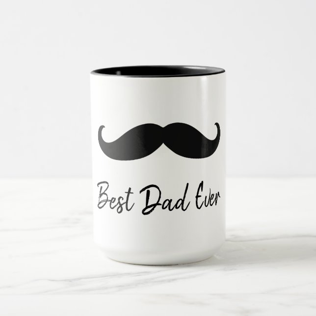 Black Moustache Mug (Center)