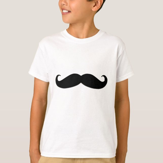 Black Moustache or Black Moustache for Fun Gifts T-Shirt (Front)