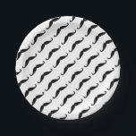 Black moustache paper plate<br><div class="desc">Celebrate your little one's first birthday in delightful style with our Black Moustache Paper Plates. These plates are an essential for any moustache-themed party, featuring a bold and playful black moustache design that adds a fun and stylish touch to your table setting. Perfect for everything from birthday cake to a...</div>