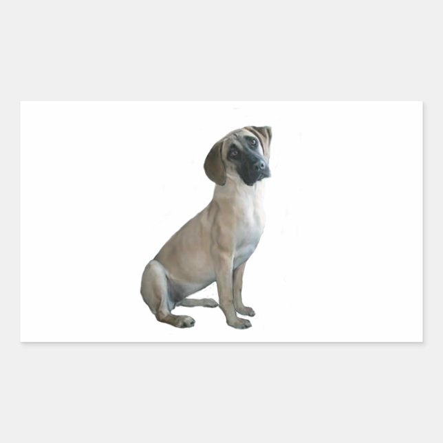 Black Mouth Cur #1 Rectangular Sticker (Front)