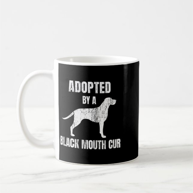 Black Mouth Cur Coffee Mug (Left)