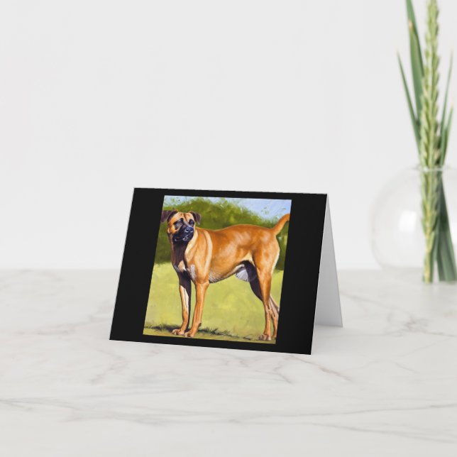 Black Mouth Cur Dog  Card (Front)