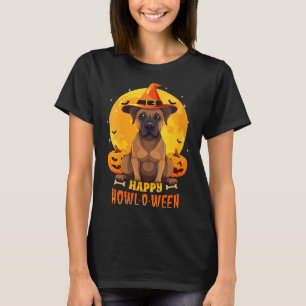 Black Mouth Cur Halloween Dog Howl O Ween Funny T-Shirt