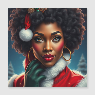 Black Mrs. Claus Melanin Santa Sista Christmas