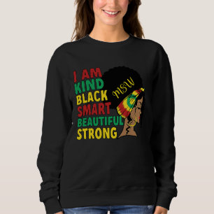 Black MSW African American Master Of Social Work M Sweatshirt