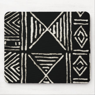 Black Mud Cloth Mouse Pad