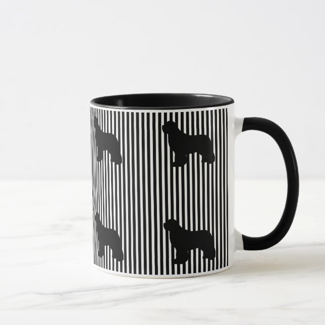 Black Multi Newfoundland dog coffee mug (Right)