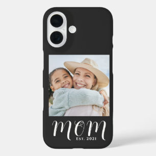 Black Mum Established Script Photo Case-Mate iPhone 16 Case