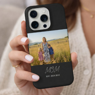 Black Mum Established Script Photo Case-Mate iPhone 15 Pro Case