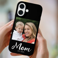 Black Mum Established Script Photo Case-Mate 