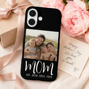 Black Mum Established Script Photo iPhone 16 Case