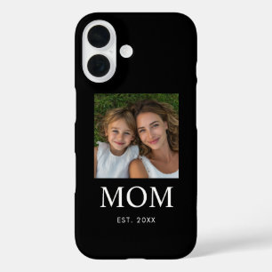 Black Mum Established Script Photo iPhone 16 Case