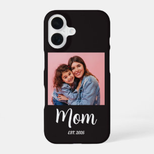 Black Mum Established Script Photo  iPhone 16 Case