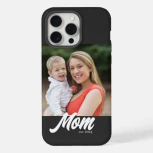Black Mum Established Script Photo iPhone 15 Pro Max Case