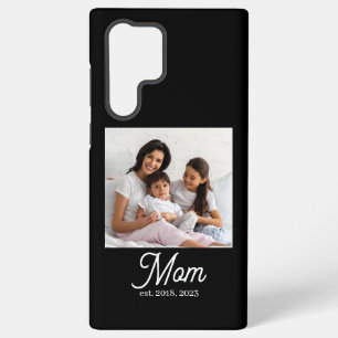 Black Mum Established Script Samsung Galaxy Case