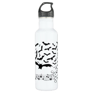 Black Music Bats Design 710 Ml Water Bottle