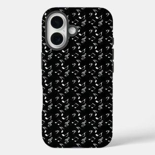 black music notes iPhone 16 case