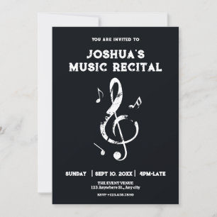 Black Music recital Invitation