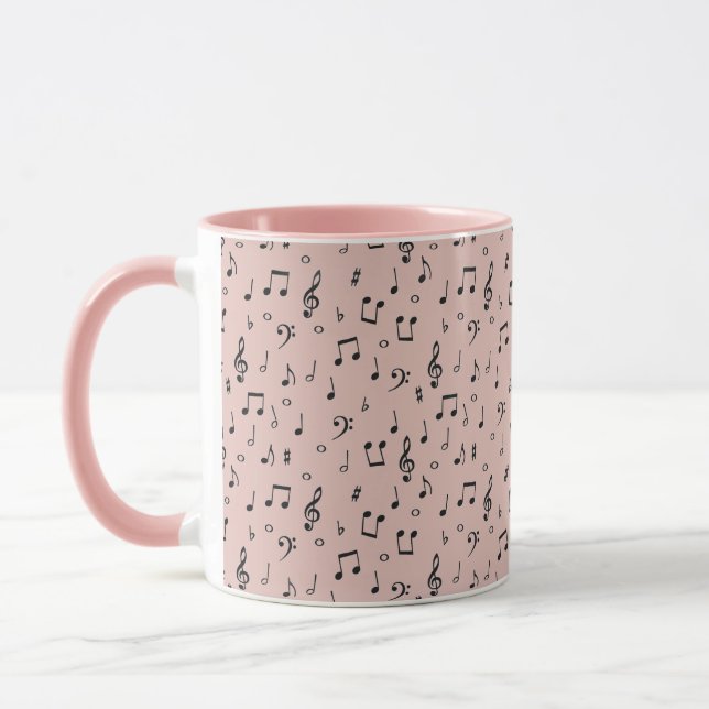 Black Musical  Coffee Mug (Left)