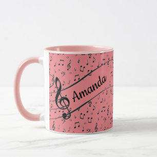 Black Musical personalised Coffee Mug