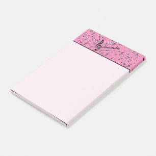 Black Musical personalised Post-it Notes