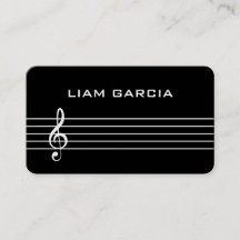Black Musician Music Teacher Business Card