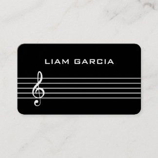 Black Musician Music Teacher Business Card