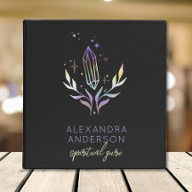 Black Mystical Holographic Spiritual Crystals