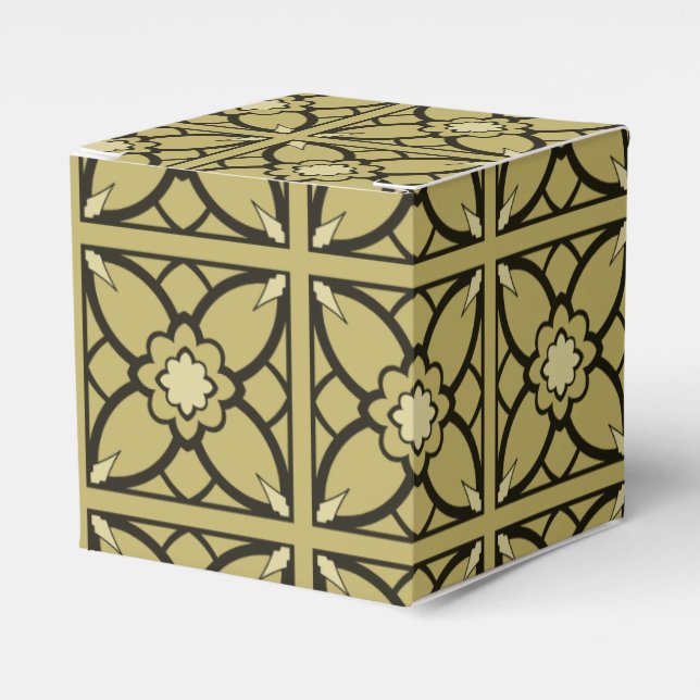 Black 'N' Gold Favour Box (Front Side)