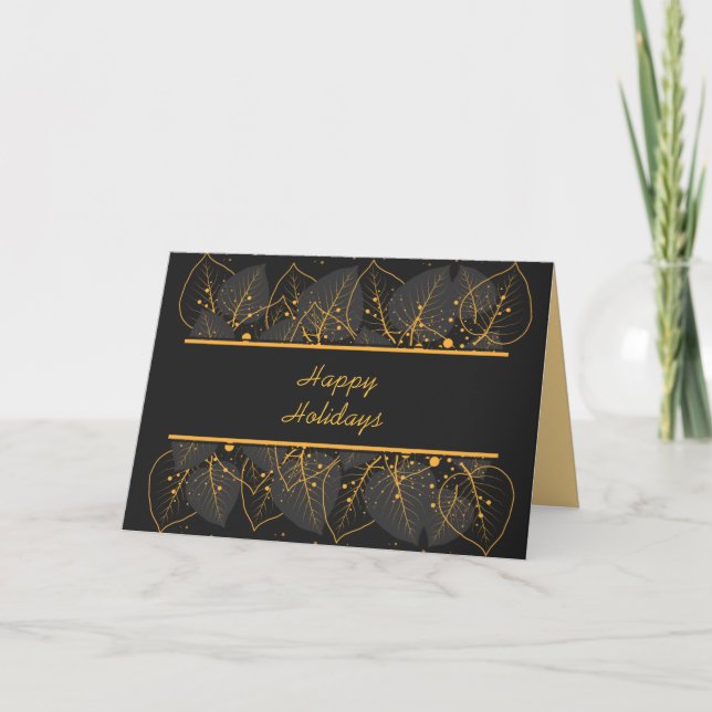 BLACK n GOLD HOLIDAY CARD (Front)