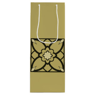 Black 'N' Gold Wine Gift Bag