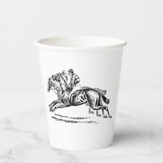 BLACK n WHITE DERBY PARTY PAPER CUP