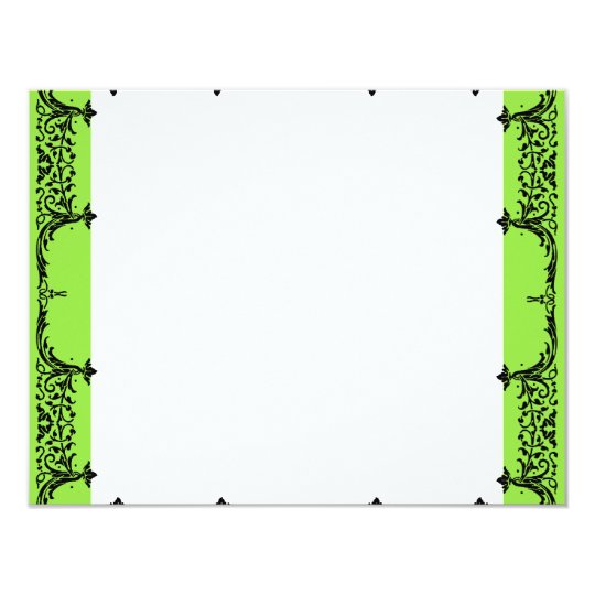 Black n White Fleur de Lis Thank You Notes Wedding Card